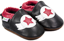 Chaussons bébé en cuir souple Super Héros