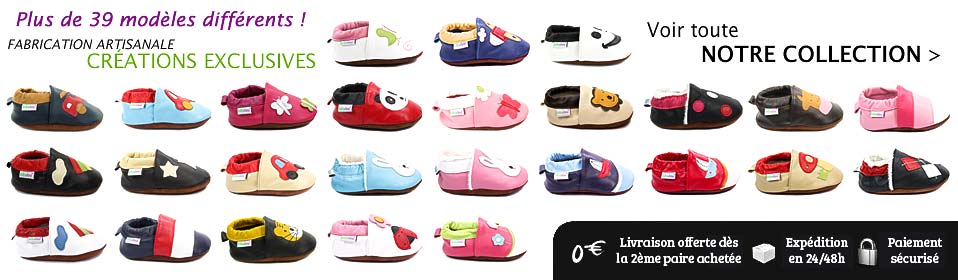 Notre collection de chaussons bébé
