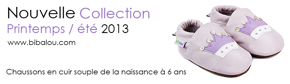 Nouvelle collection chaussons en cuir souple