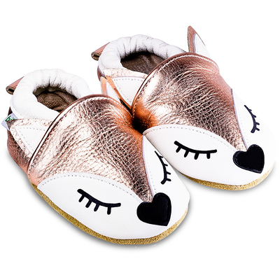 Baohooya Chaussons B/éB/é Garcon Fille Souple Chaussures en Coton Enfant Premiers Pas Dessin Anim/é Renard Pantoufles
